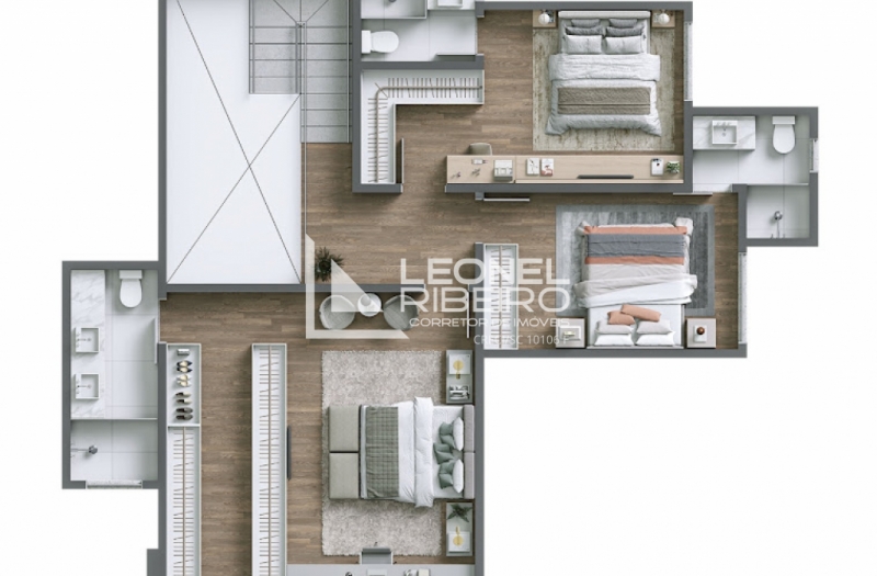 Apartamento cobertura duplex no Centro de Timb�.